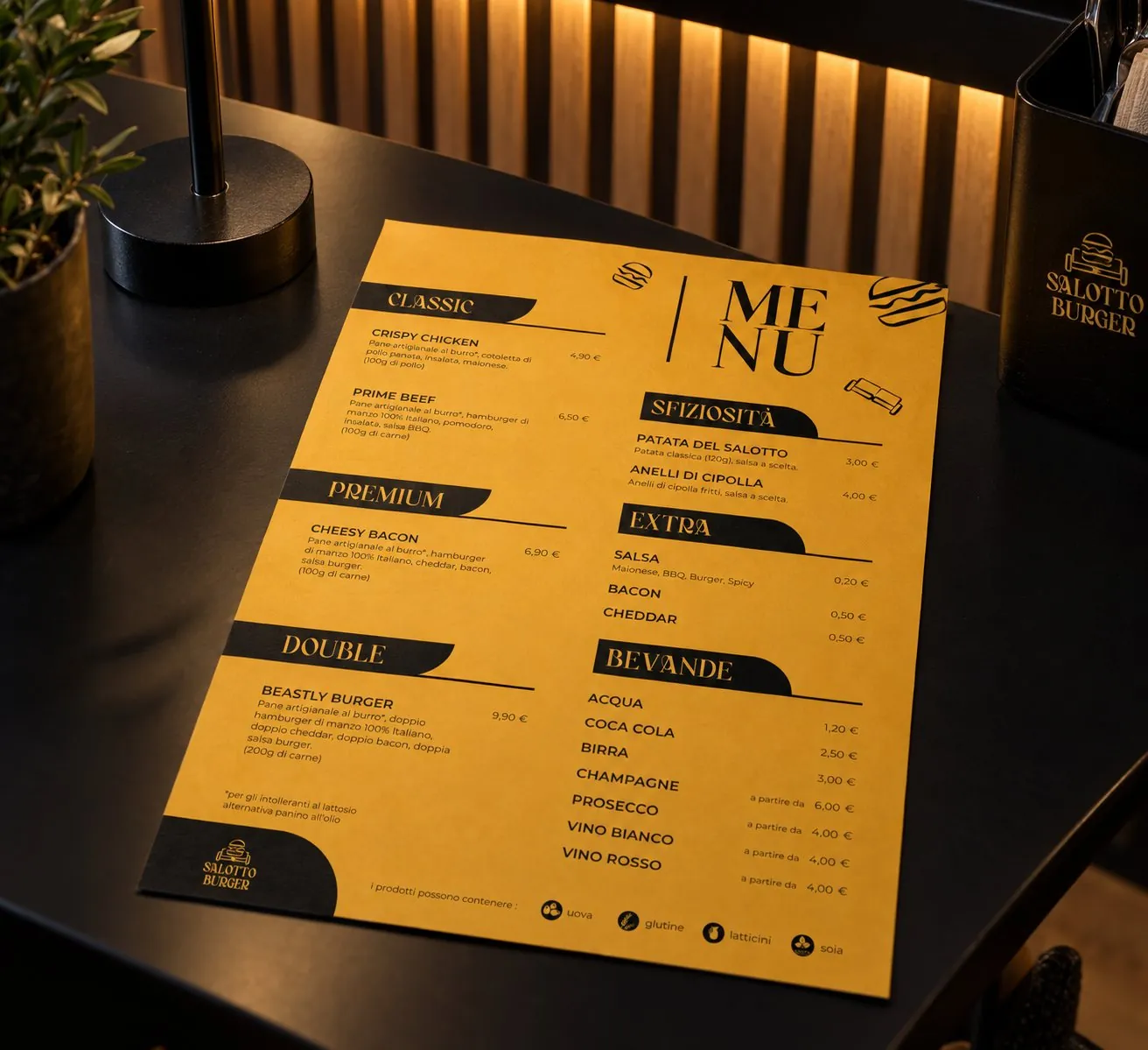 Menu di Salotto Burger